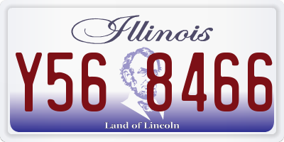 IL license plate Y568466