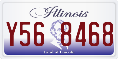 IL license plate Y568468