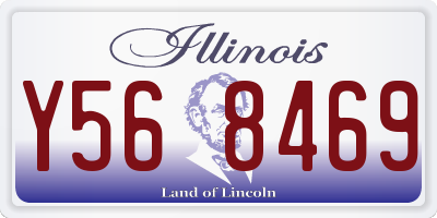 IL license plate Y568469