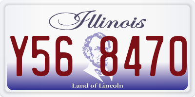 IL license plate Y568470