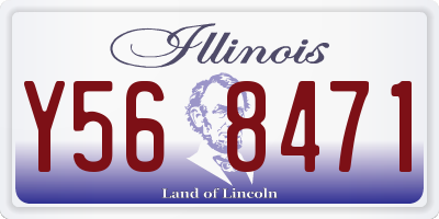 IL license plate Y568471