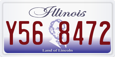 IL license plate Y568472