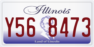 IL license plate Y568473