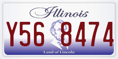 IL license plate Y568474