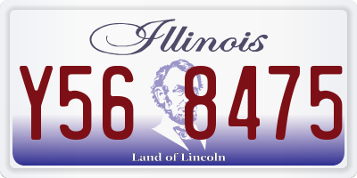 IL license plate Y568475