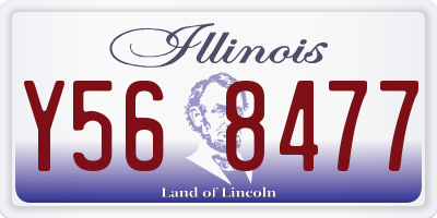 IL license plate Y568477