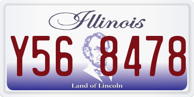 IL license plate Y568478