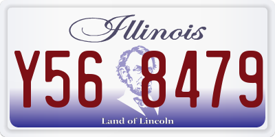 IL license plate Y568479