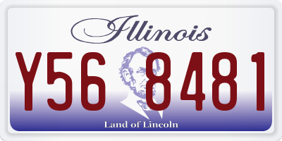IL license plate Y568481