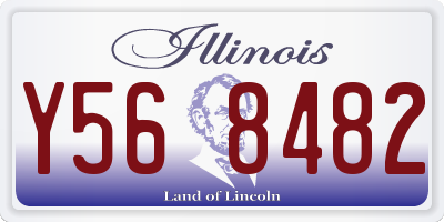 IL license plate Y568482