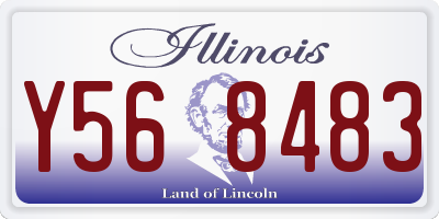 IL license plate Y568483