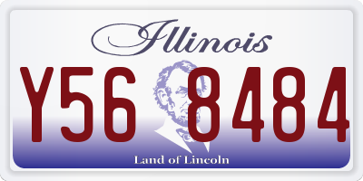 IL license plate Y568484