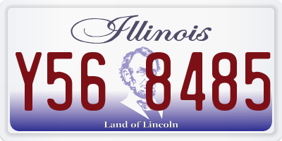 IL license plate Y568485