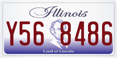 IL license plate Y568486