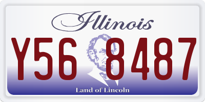 IL license plate Y568487