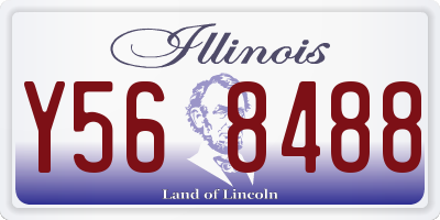 IL license plate Y568488