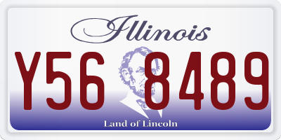 IL license plate Y568489