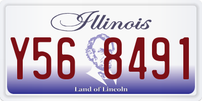 IL license plate Y568491