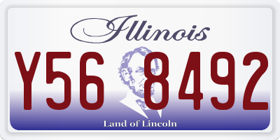 IL license plate Y568492