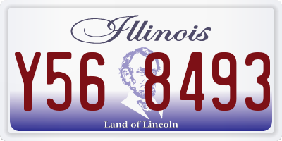 IL license plate Y568493