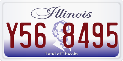 IL license plate Y568495