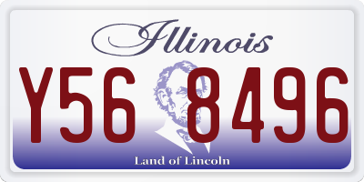 IL license plate Y568496
