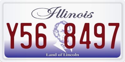 IL license plate Y568497