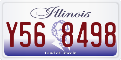 IL license plate Y568498