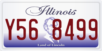 IL license plate Y568499