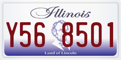 IL license plate Y568501