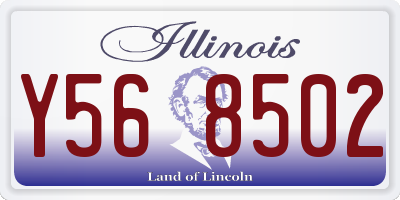 IL license plate Y568502