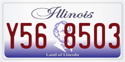 IL license plate Y568503
