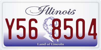 IL license plate Y568504