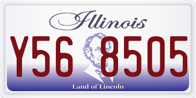 IL license plate Y568505