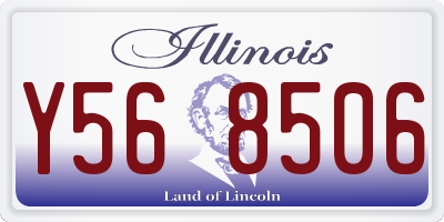IL license plate Y568506
