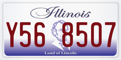 IL license plate Y568507