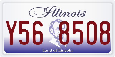 IL license plate Y568508