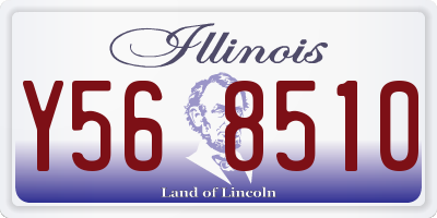 IL license plate Y568510