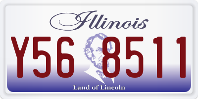 IL license plate Y568511