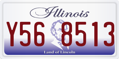 IL license plate Y568513