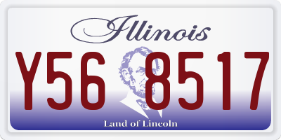 IL license plate Y568517