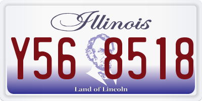 IL license plate Y568518