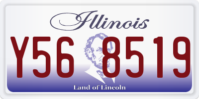IL license plate Y568519