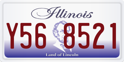 IL license plate Y568521
