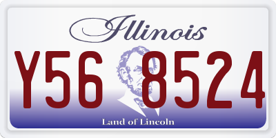 IL license plate Y568524