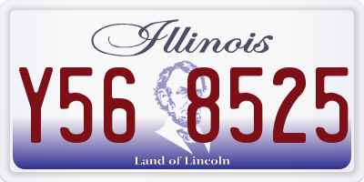 IL license plate Y568525