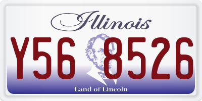 IL license plate Y568526