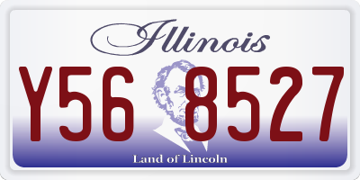 IL license plate Y568527