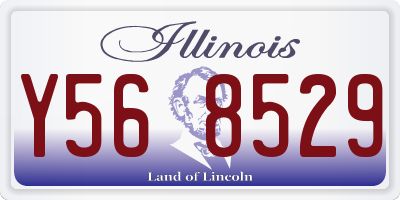 IL license plate Y568529