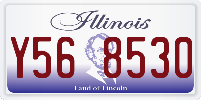 IL license plate Y568530